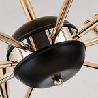 Electroplated metal eight-light Nordic chandelier, ninth view
