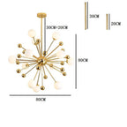 Gold bubble cluster chandelier, fifth product view