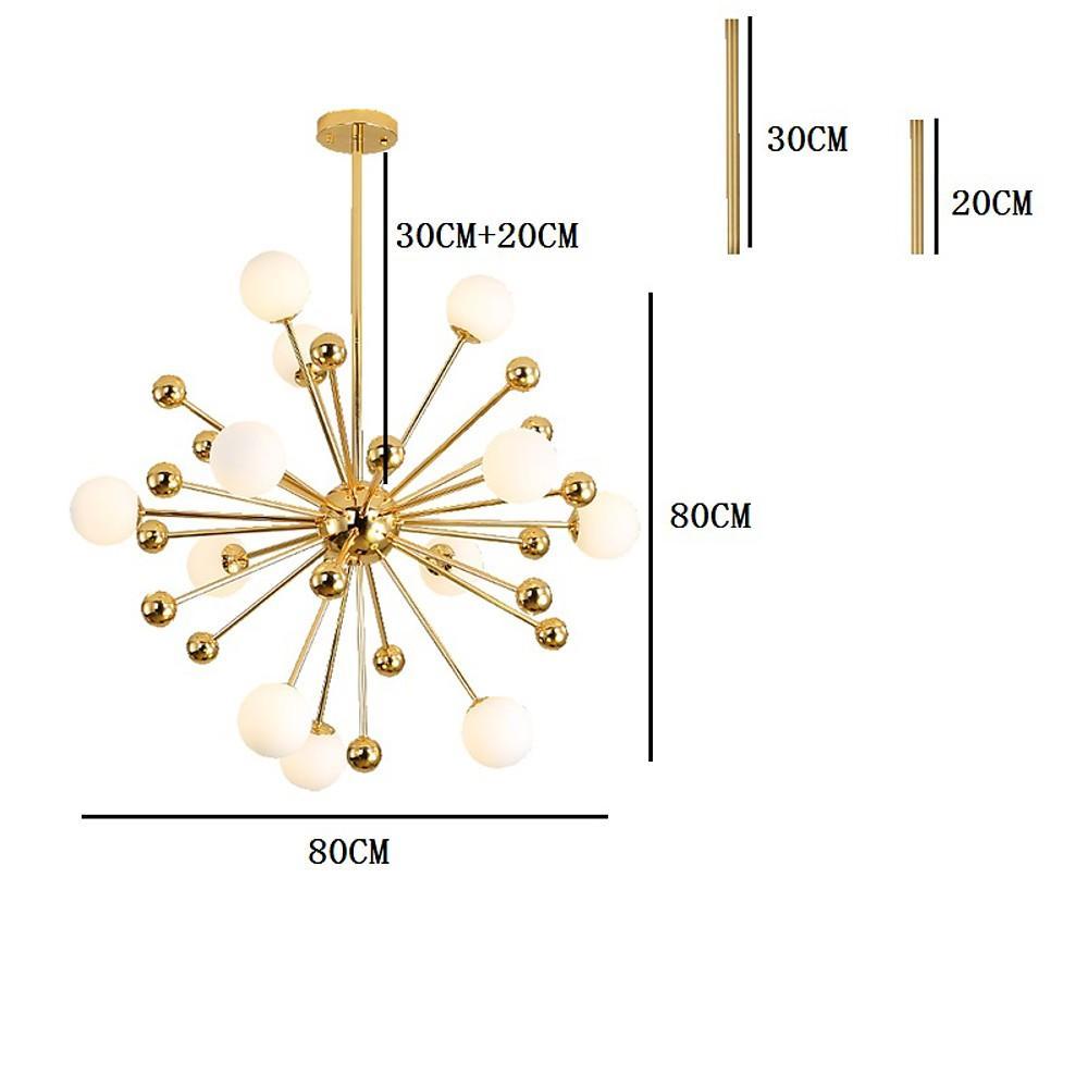 Gold bubble cluster chandelier, fifth product view