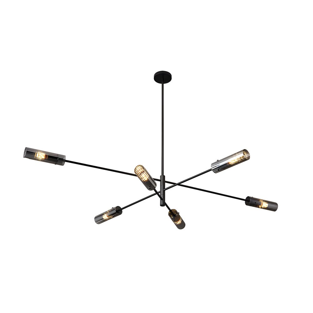 Copper linear sputnik chandelier, eighth product view