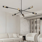 Copper linear sputnik chandelier, third product view