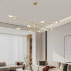 Copper linear sputnik chandelier, fourth product view