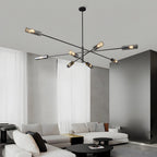 Copper linear sputnik chandelier, main product view