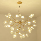 Metal 36-light LED cluster sputnik chandelier, eighth view