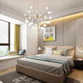 Gold 36-light sputnik chandelier, main product view