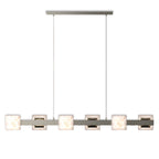 Cloud stone and aluminum island chandelier, additional product view