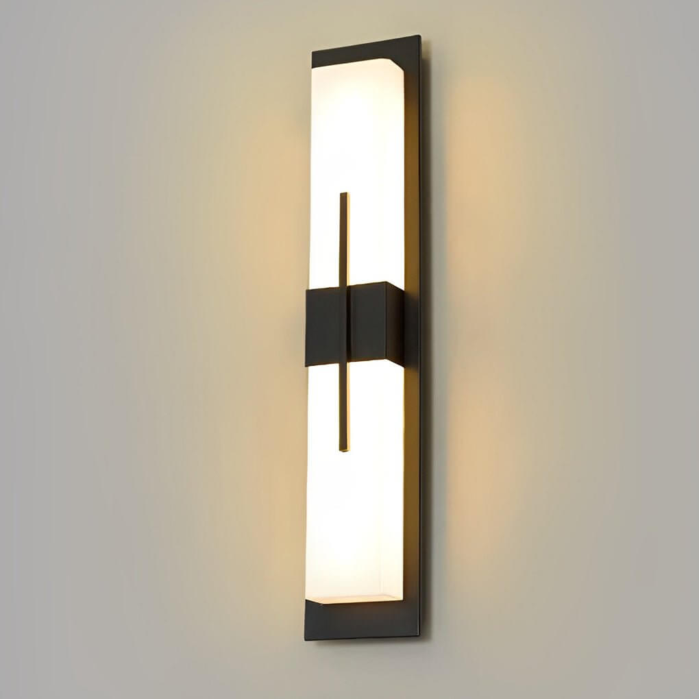 Large Outdoor Wall Light, Stainless Steel Waterproof LED Sconce for Facades and Entrances, Statement Column of Light