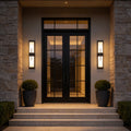 Large Outdoor Wall Light, Stainless Steel Waterproof LED Sconce for Facades and Entrances, Statement Column of Light