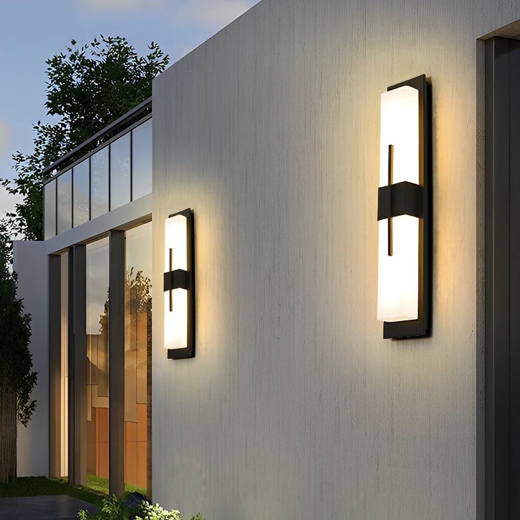 Large Outdoor Wall Light, Stainless Steel Waterproof LED Sconce for Facades and Entrances, Statement Column of Light