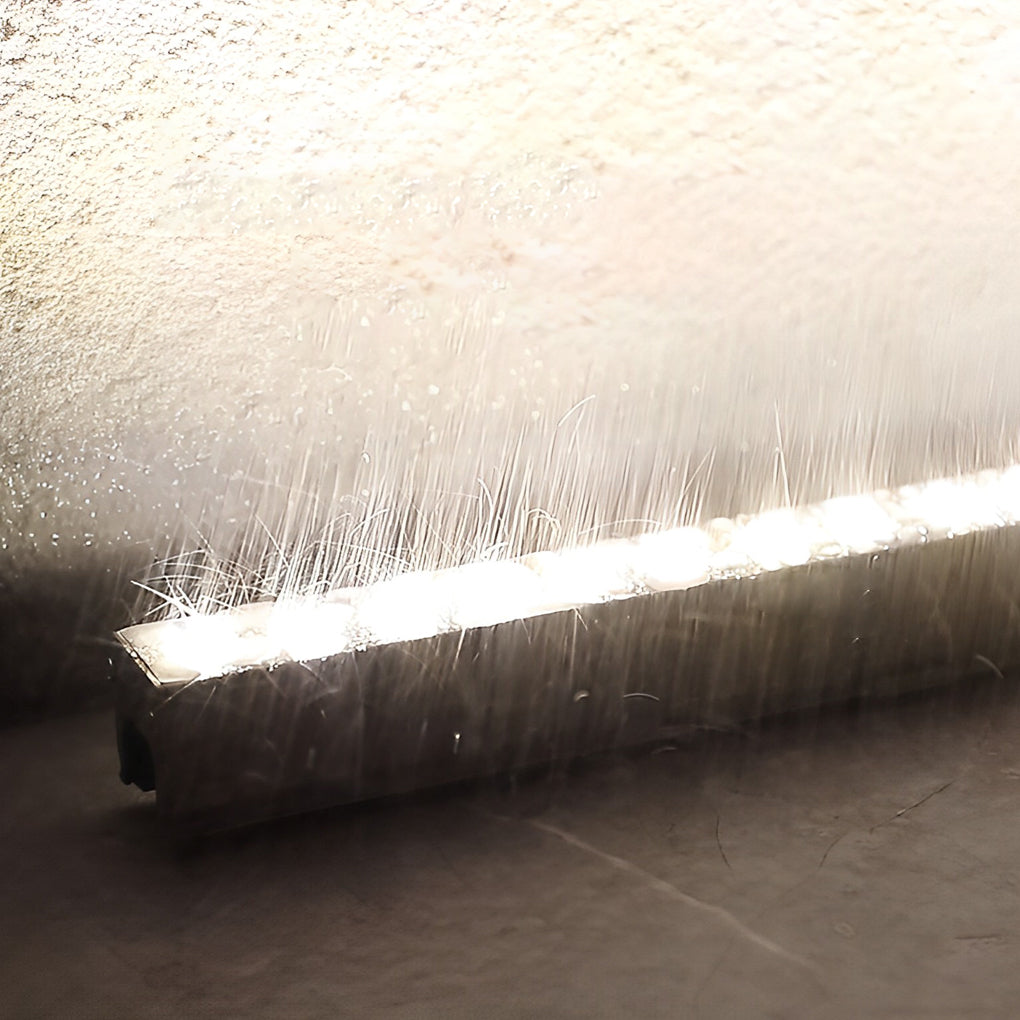 Linear Wall Washer Light, Brushed Aluminum LED Facade Fixture for Building Exteriors and Feature Walls, IP65 Low-Voltage DC24V