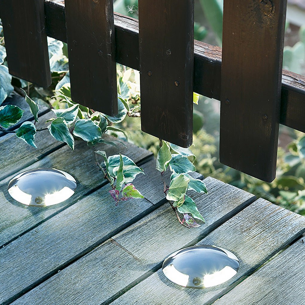 Recessed waterproof metal deck step light, main product view