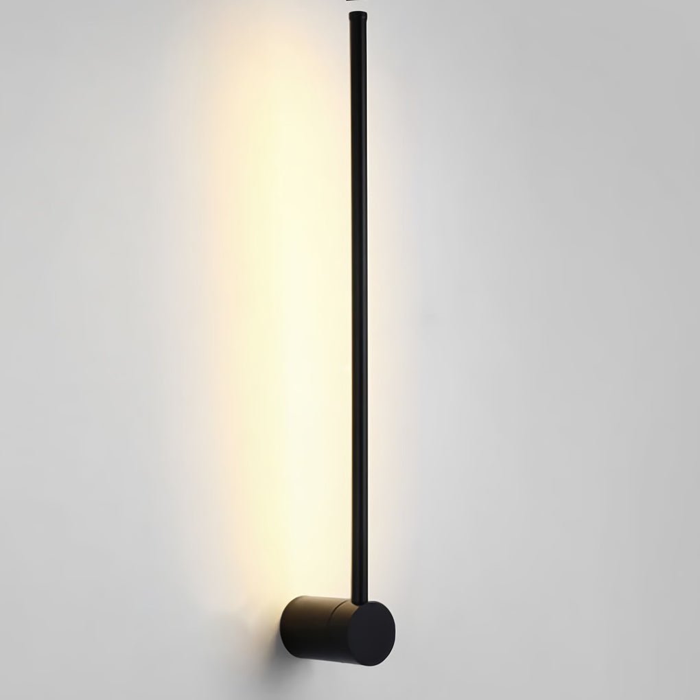 Ultra-Thin Linear LED Wall Light, Nordic Aluminum Sconce in Black or Gold for Bedrooms and Hallways, Five Lengths