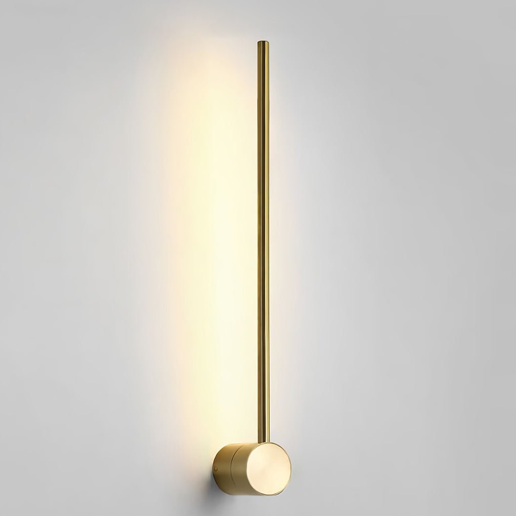 Ultra-Thin Linear LED Wall Light, Nordic Aluminum Sconce in Black or Gold for Bedrooms and Hallways, Five Lengths