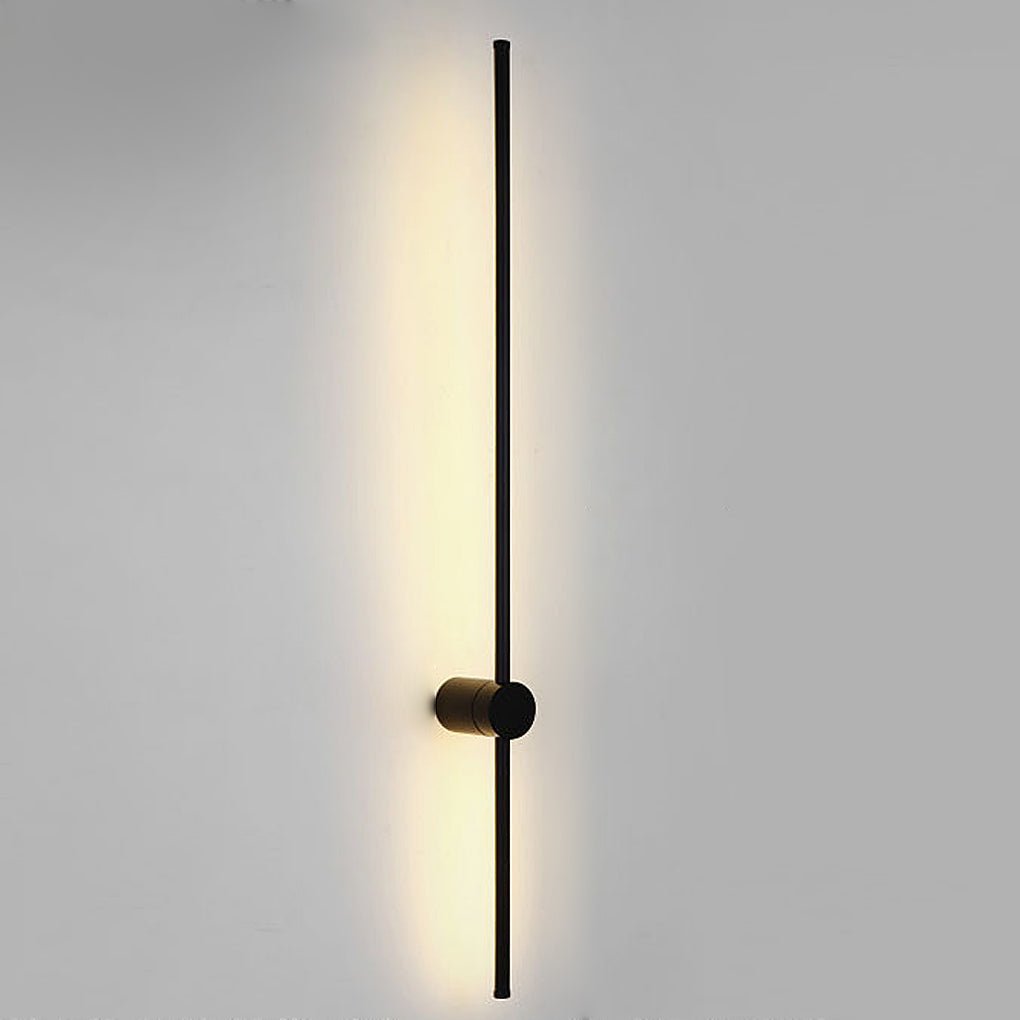 Ultra-Thin Linear LED Wall Light, Nordic Aluminum Sconce in Black or Gold for Bedrooms and Hallways, Five Lengths