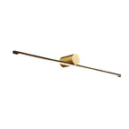 Angled view of the linear vanity light bar