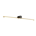 Front view of the single linear vanity light bar