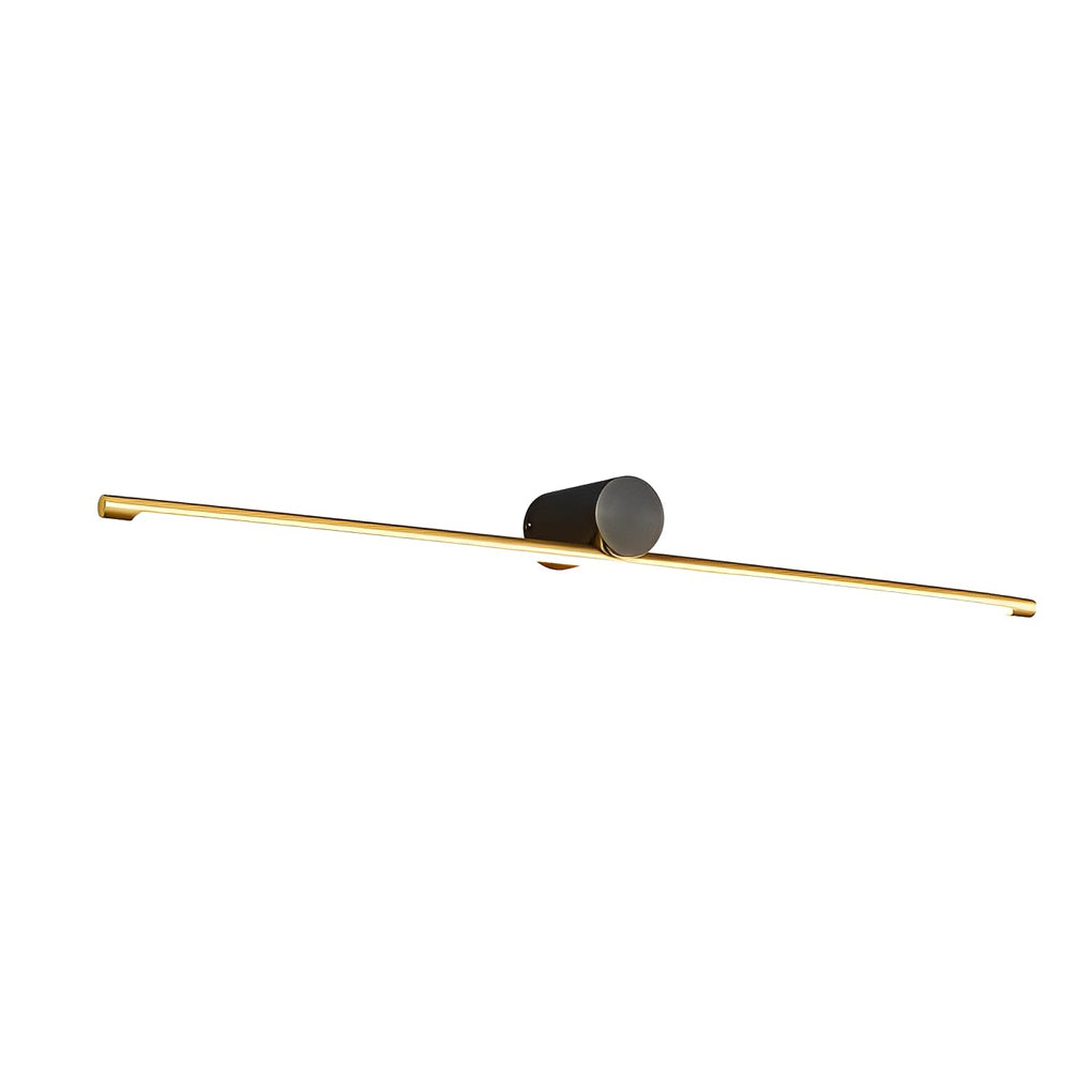 Front view of the single linear vanity light bar