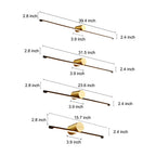 Dimension chart for the linear vanity light bar