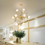 Gold bubble cluster chandelier, second product view
