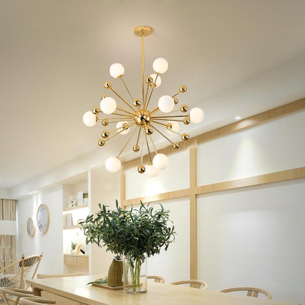 Gold bubble cluster chandelier, second product view