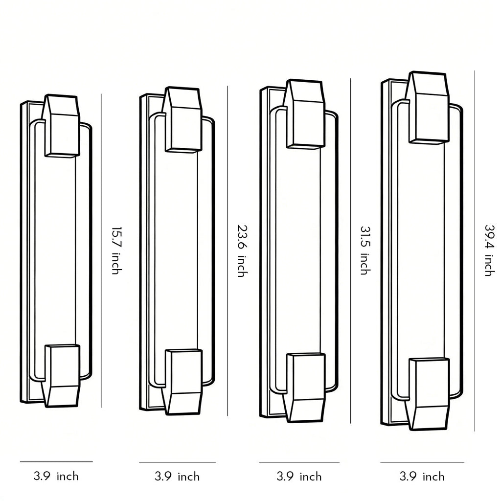 Crystal Linear Wall Light, Luxury Stainless Steel LED Sconce for Living Room and Bedside, Ice Bubble Design in Four Heights