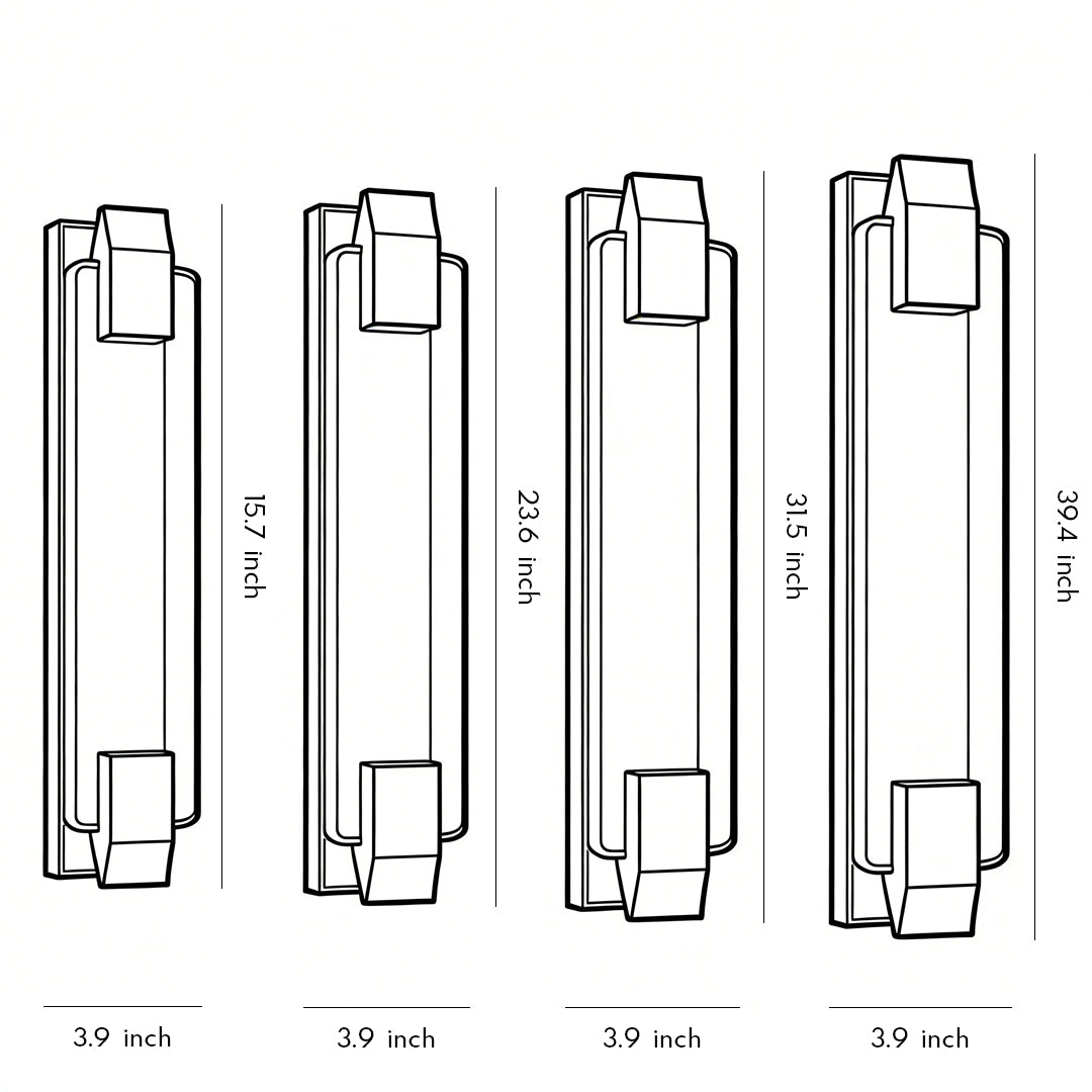 Crystal Linear Wall Light, Luxury Stainless Steel LED Sconce for Living Room and Bedside, Ice Bubble Design in Four Heights