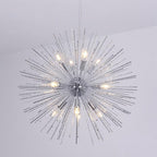 Globe pendant light, further view of the metal globes