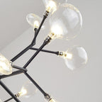 Metal 36-light LED cluster sputnik chandelier, tenth view