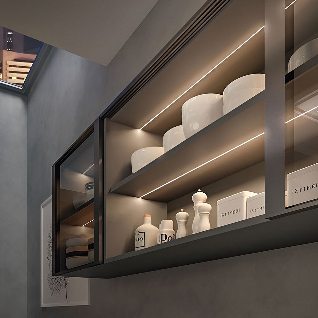 Waterproof LED Strip Light, Recessed Aluminum Linear Light for Kitchen, Stairs and Outdoor Trim, Flicker-Free Glow