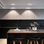 Twin recessed ceiling spotlight in a modern kitchen