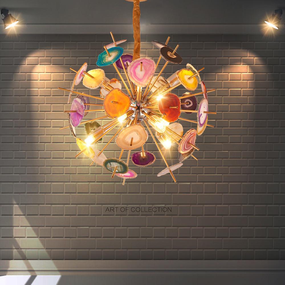 Painted globe cluster pendant chandelier, main product view