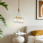 Gold eleven-light bubble chandelier, product view