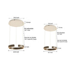 Brushed steel C-shaped ring pendant light, fifth product view