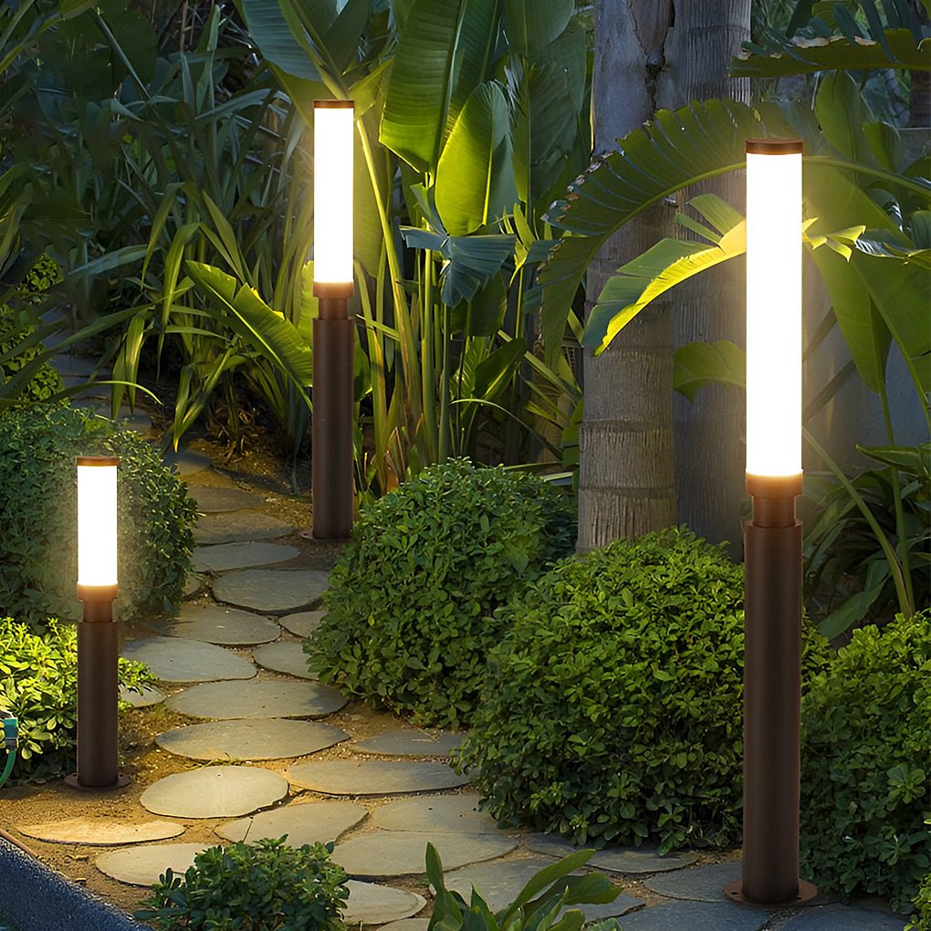 Die-cast aluminum LED garden bollard light, main product view