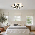Modern decorative ceiling fan with light, main product view