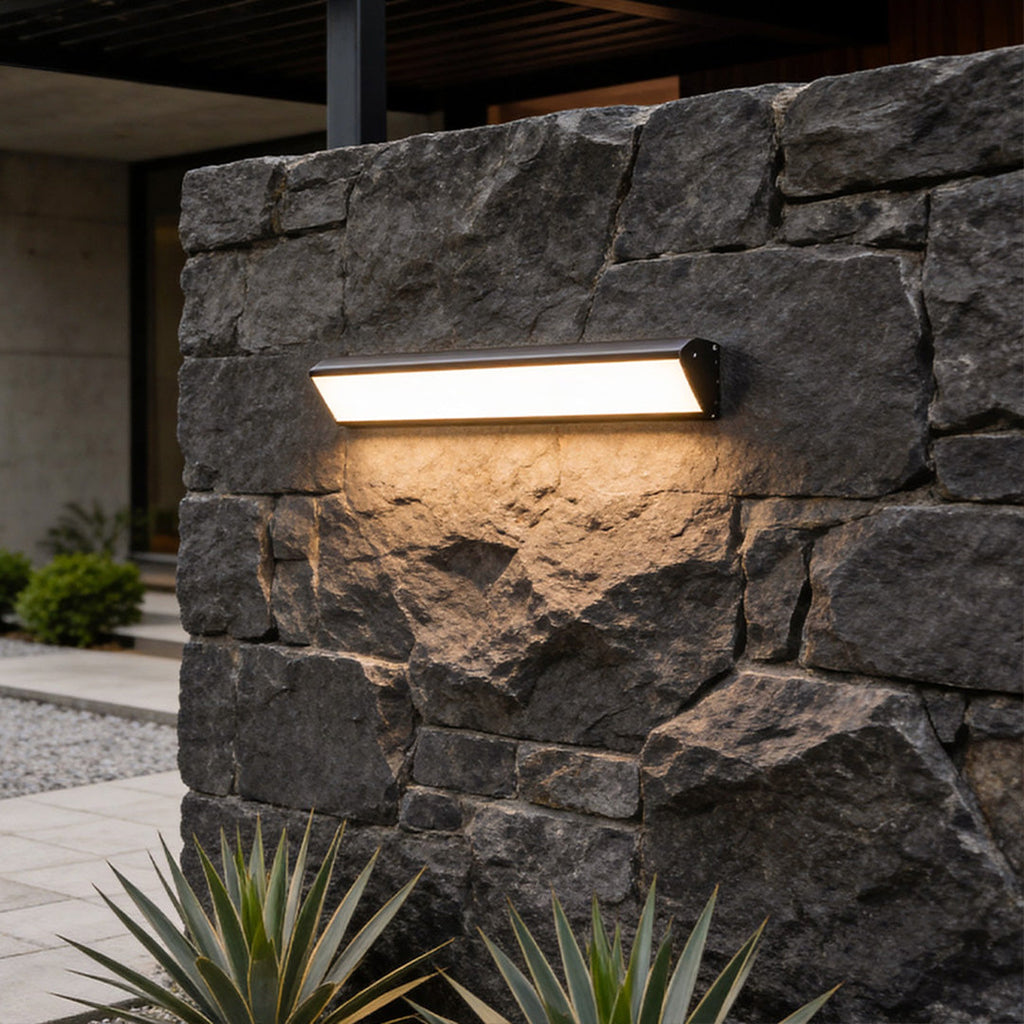Exterior Wall Sconce Light, Modern Linear LED Downlight Fixture for Facades and Entrances, Waterproof Minimalist Bar
