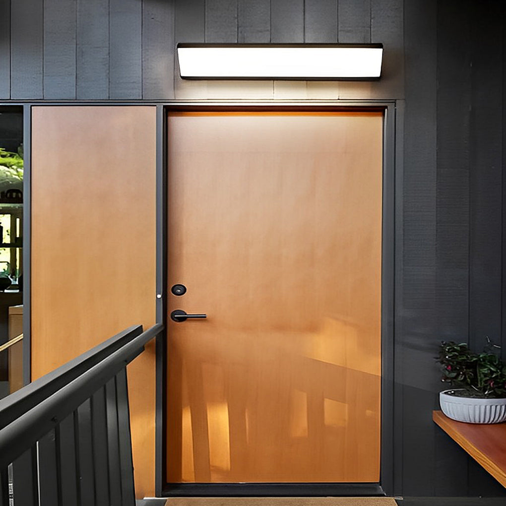 Exterior Wall Sconce Light, Modern Linear LED Downlight Fixture for Facades and Entrances, Waterproof Minimalist Bar