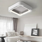 Bladeless ceiling fan with light in a modern living room