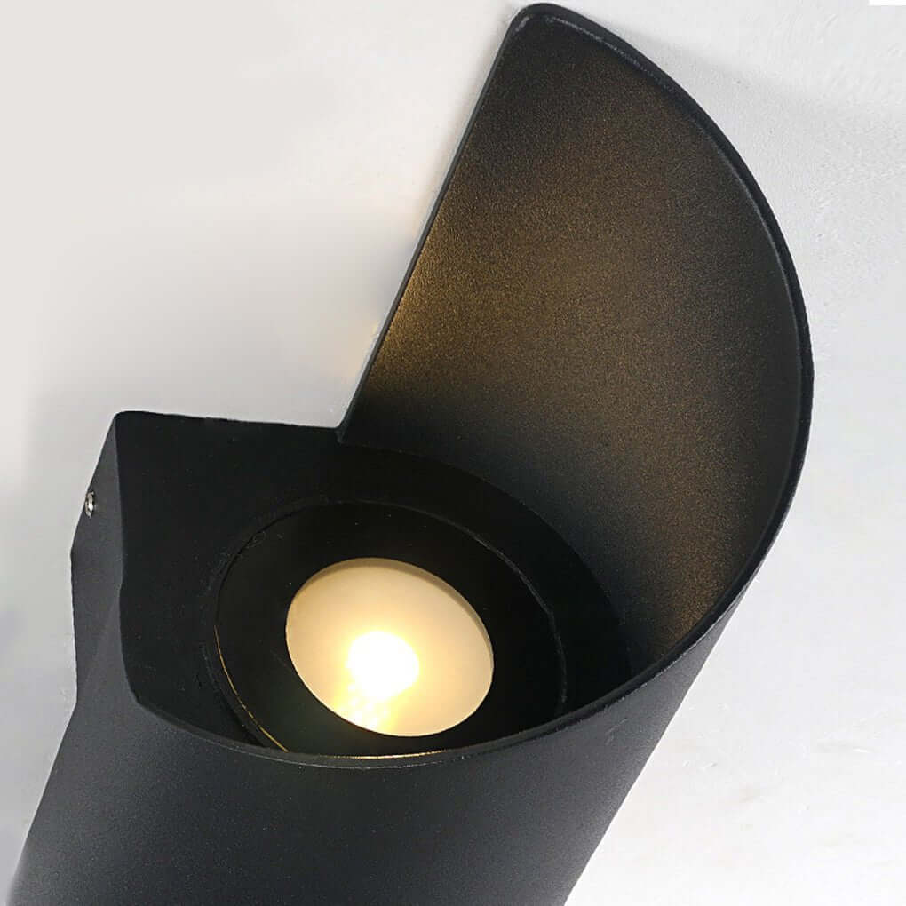 Adjustable spiral LED wall sconce shown as a product view