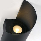 Adjustable spiral LED wall sconce shown as a product view