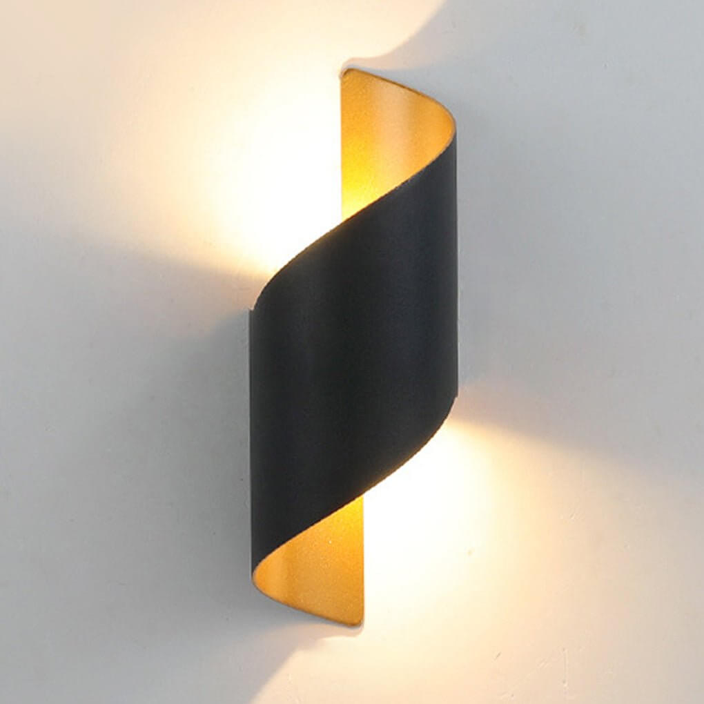 Spiral LED light giving elegant indoor illumination