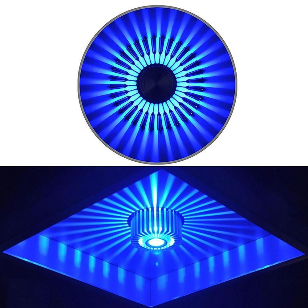Front view of the white sunburst ceiling light