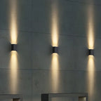 Black up and down LED wall sconce, fifth product view