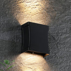 Black up and down LED wall sconce, third product view