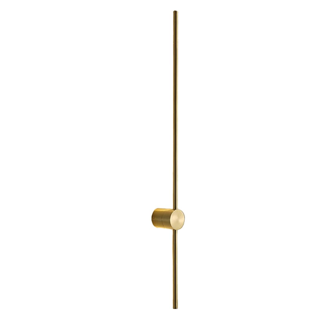 Ultra-Thin Linear LED Wall Light, Nordic Aluminum Sconce in Black or Gold for Bedrooms and Hallways, Five Lengths