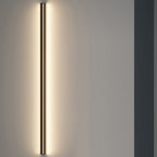 Black aluminum linear LED wall sconce, sixth product view