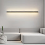 Black aluminum linear LED wall sconce, fourth product view