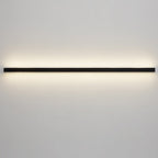 Black aluminum linear LED wall sconce, seventh product view