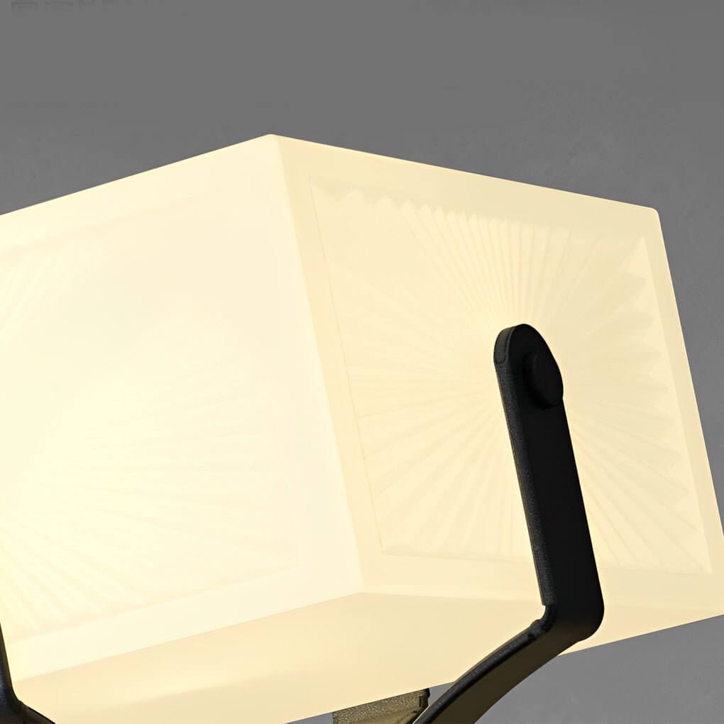 Square Brick Pillar Light, Modern Stainless Steel Waterproof LED Post Cap Lamp for Gate Columns, Solar or Hardwired