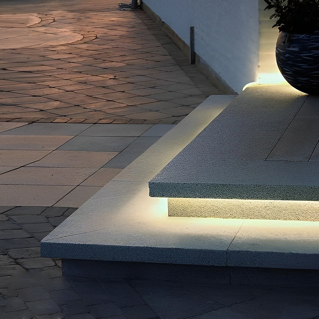 Outdoor LED Strip Light, Flexible Waterproof Embedded Lighting for Stair Treads and Pathways, Bendable in 10 to 33 Foot Lengths